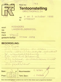 Beoordelingskaartje